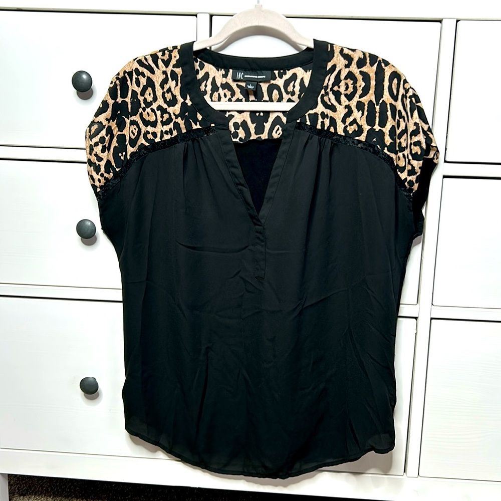 Leopard print blouse- I.N.C - Size L